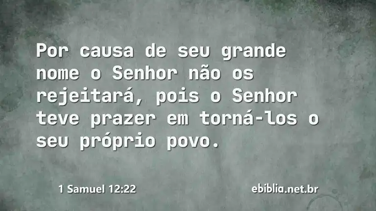 1 Samuel 12:22