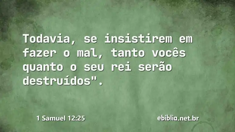 1 Samuel 12:25