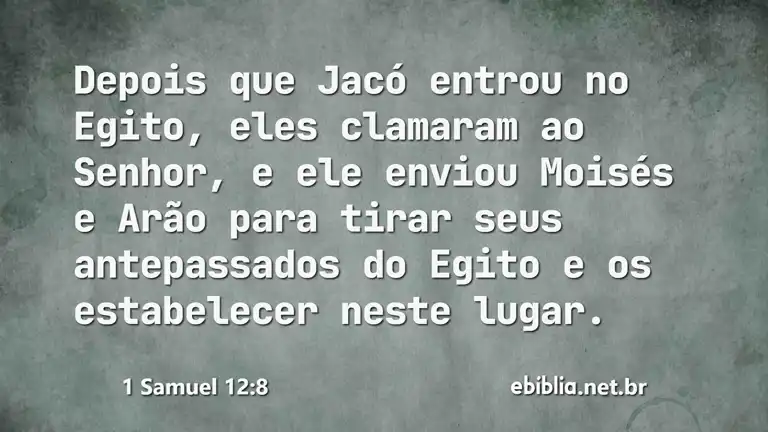 1 Samuel 12:8