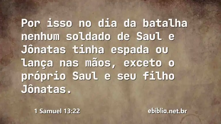 1 Samuel 13:22