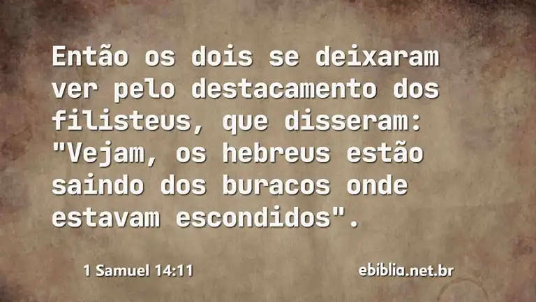 1 Samuel 14:11