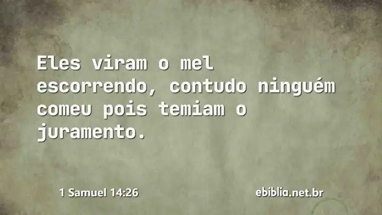 1 Samuel 14:26