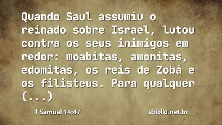 1 Samuel 14:47