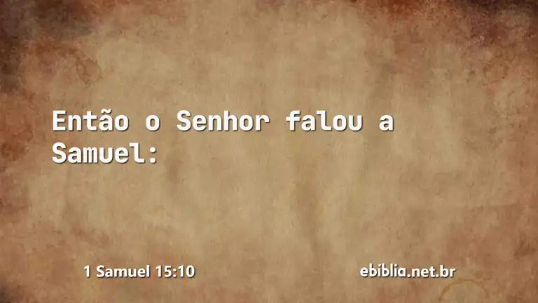 1 Samuel 15:10