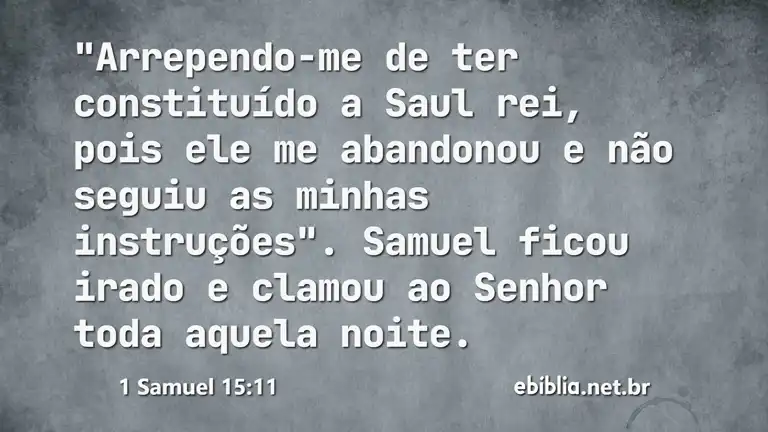 1 Samuel 15:11