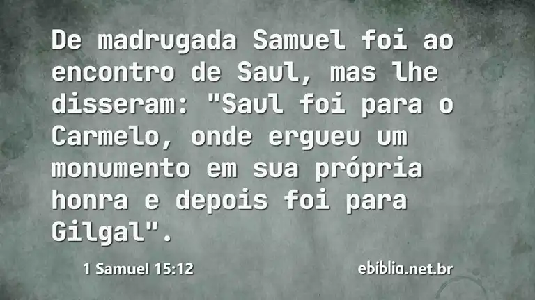 1 Samuel 15:12