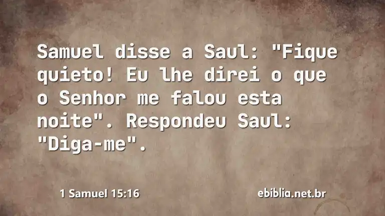 1 Samuel 15:16