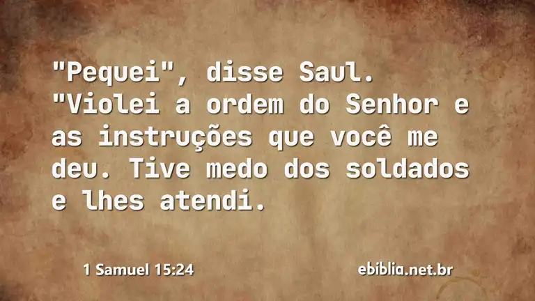 1 Samuel 15:24