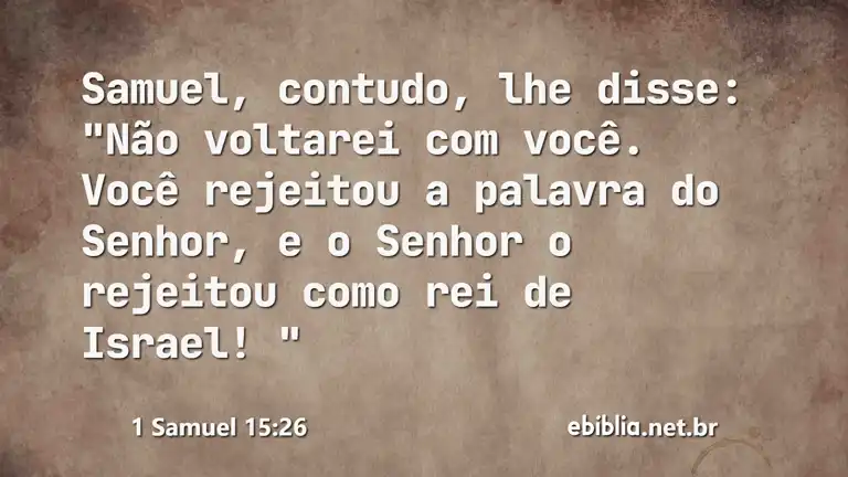 1 Samuel 15:26