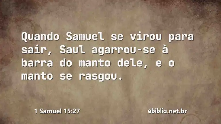 1 Samuel 15:27