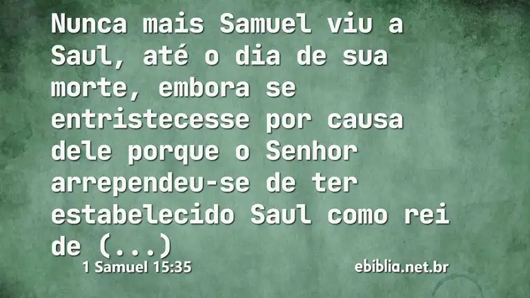 1 Samuel 15:35