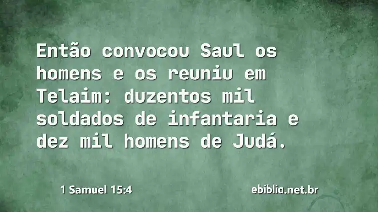1 Samuel 15:4