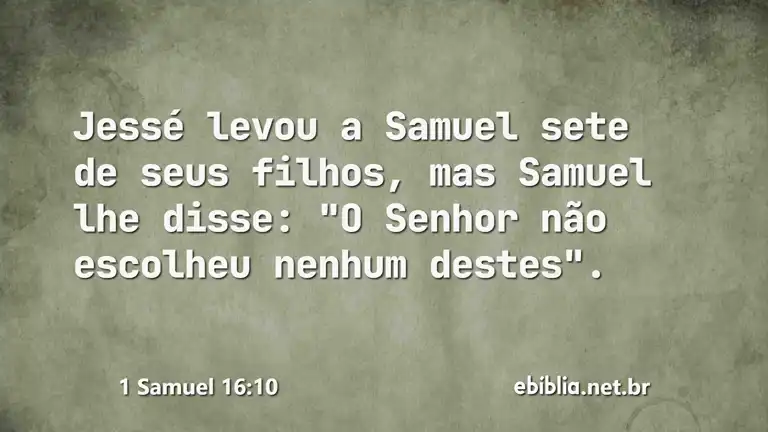 1 Samuel 16:10