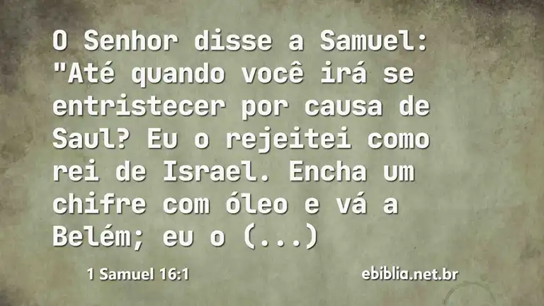 1 Samuel 16:1