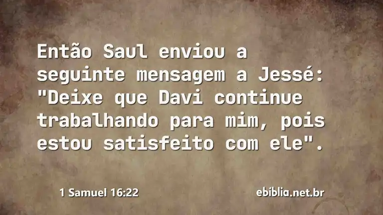 1 Samuel 16:22