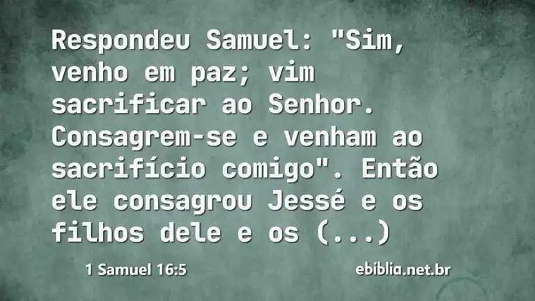 1 Samuel 16:5