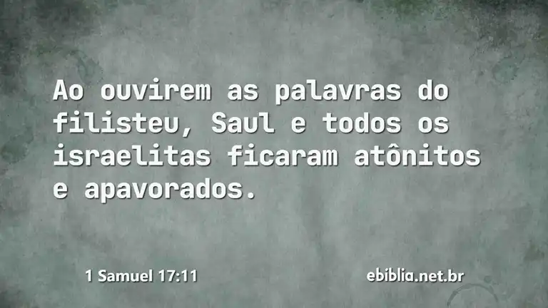 1 Samuel 17:11