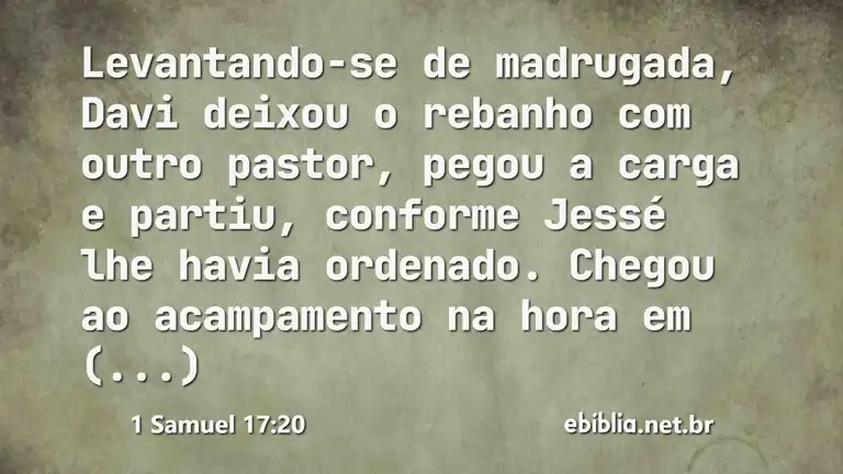 1 Samuel 17:20