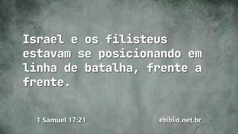 1 Samuel 17:21