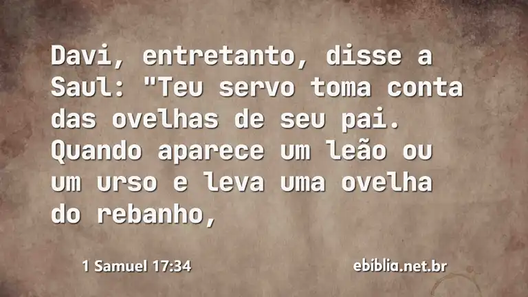 1 Samuel 17:34