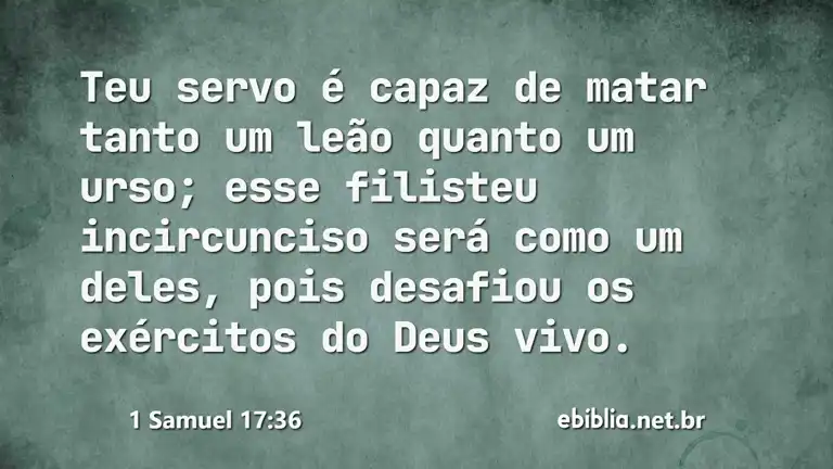 1 Samuel 17:36