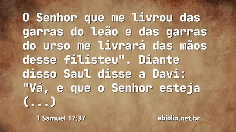 1 Samuel 17:37