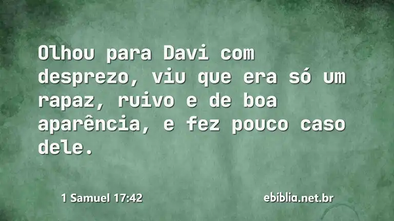 1 Samuel 17:42