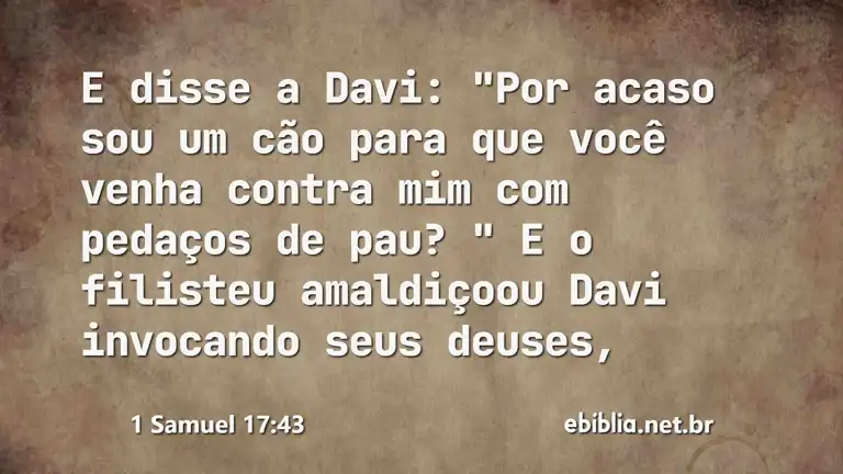 1 Samuel 17:43