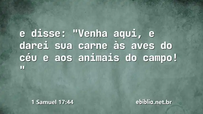 1 Samuel 17:44