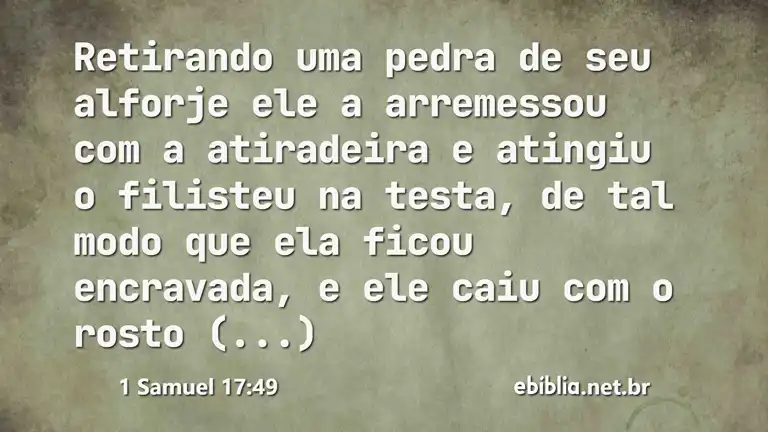 1 Samuel 17:49