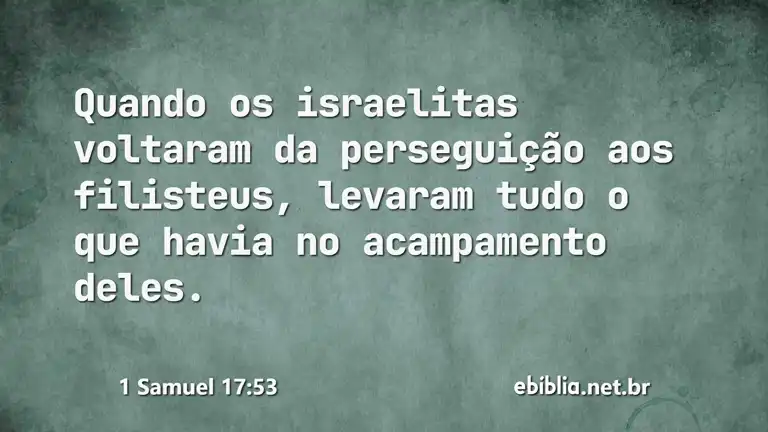 1 Samuel 17:53