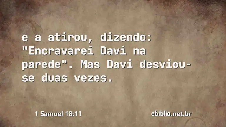 1 Samuel 18:11