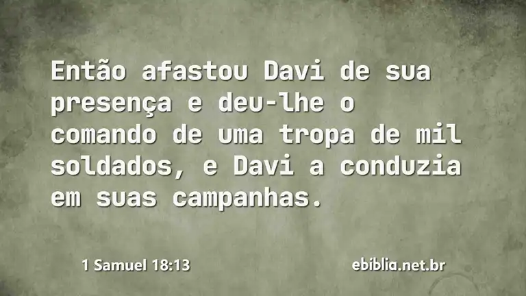 1 Samuel 18:13