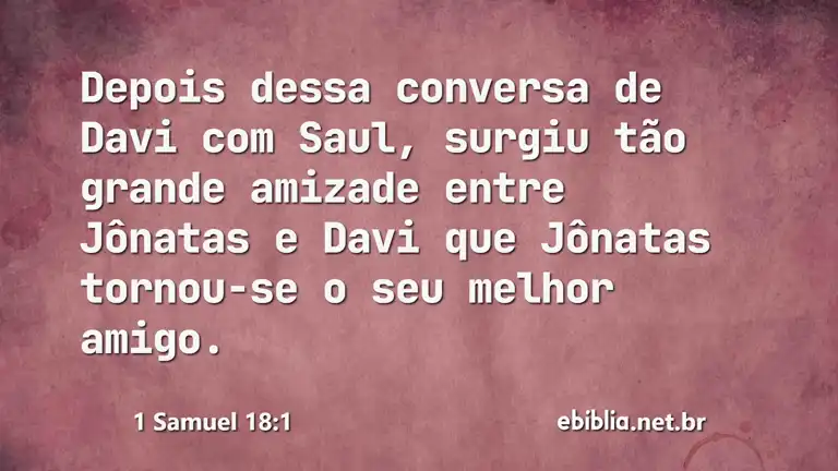 1 Samuel 18:1