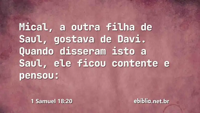 1 Samuel 18:20