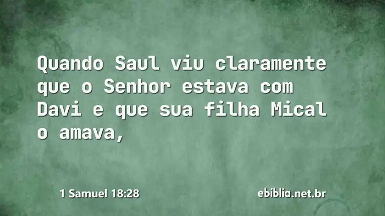 1 Samuel 18:28