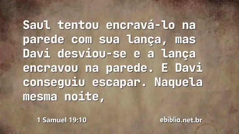 1 Samuel 19:10