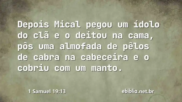 1 Samuel 19:13