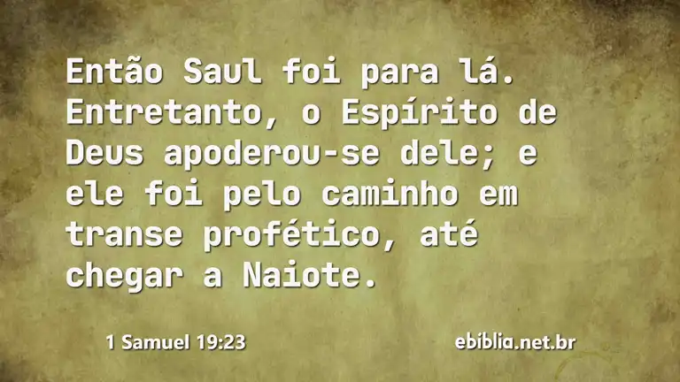 1 Samuel 19:23