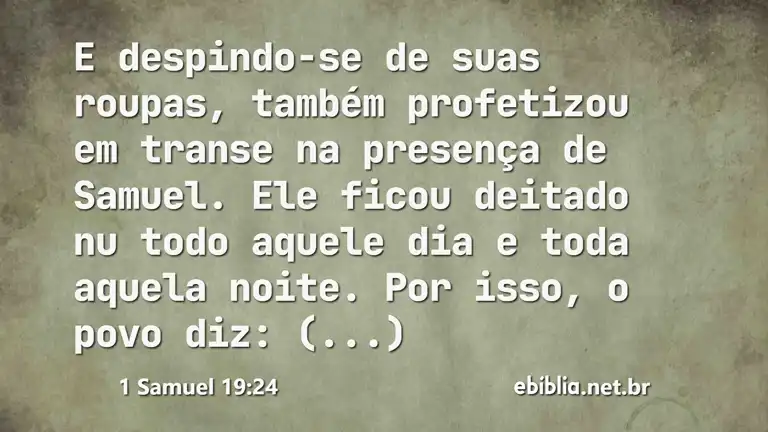 1 Samuel 19:24