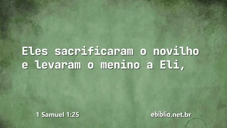 1 Samuel 1:25