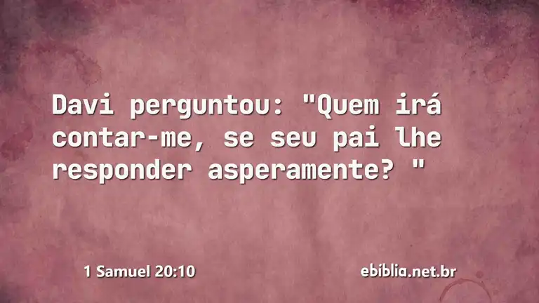 1 Samuel 20:10