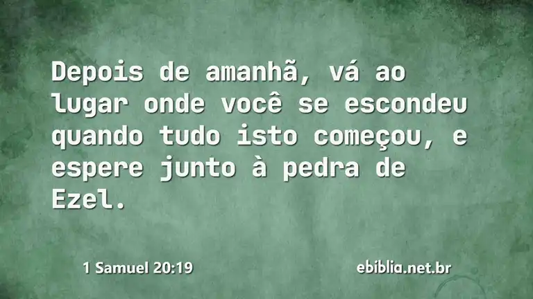 1 Samuel 20:19