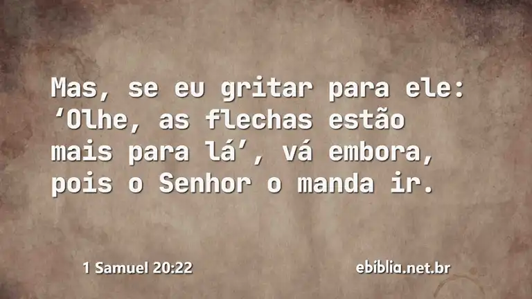 1 Samuel 20:22