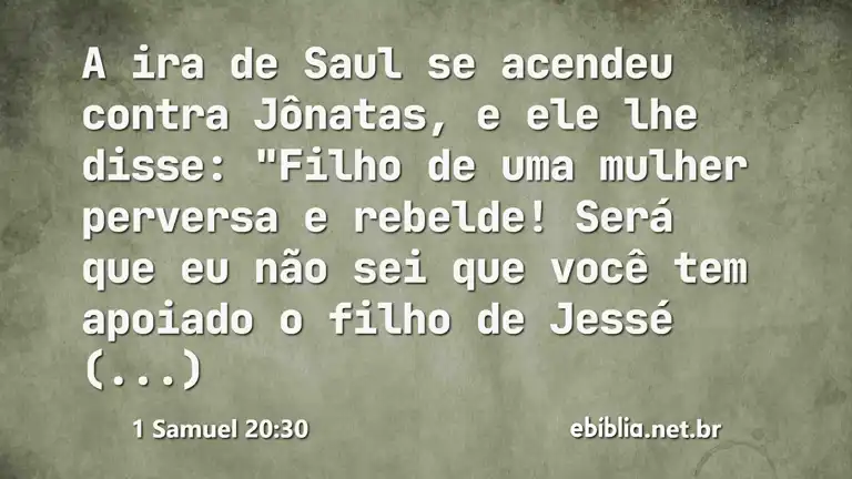 1 Samuel 20:30