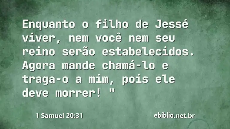 1 Samuel 20:31