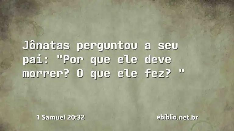 1 Samuel 20:32