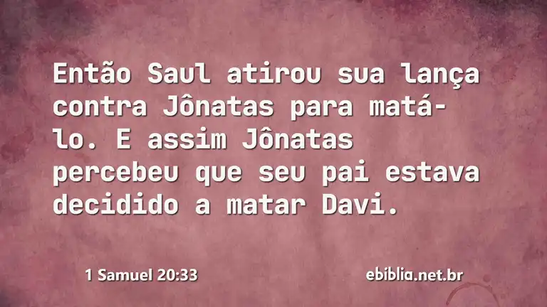 1 Samuel 20:33