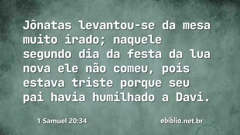 1 Samuel 20:34