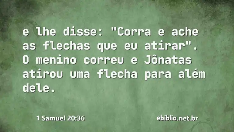 1 Samuel 20:36